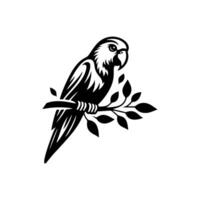 perroquet logo conception ara illustration. perroquet logo conception vecteur