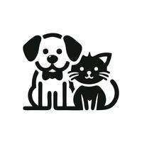 création de logo chien et chat vecteur