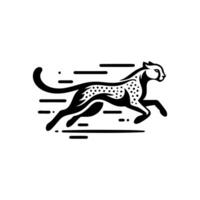 guépard logo.running guépard animal logo vecteur