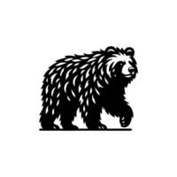 noir et blanc ours logo. ours logo conception modèle vecteur