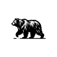 noir et blanc ours logo. ours logo conception modèle vecteur