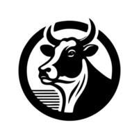 vache logo conception inspiration. taureau et buffle vache animal logo conception vecteur