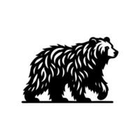 noir et blanc ours logo. ours logo conception modèle vecteur