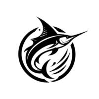 marlin pêche logo illustration vecteur