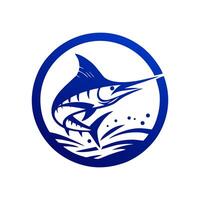 marlin pêche logo illustration vecteur