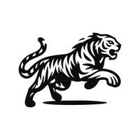 noir tigre logo. tigre logo conception illustration vecteur