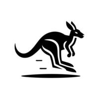 fonctionnement kangourou logo. kangourou logo conception modèle vecteur