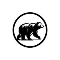 noir et blanc ours logo. ours logo conception modèle vecteur