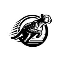 guépard logo.running guépard animal logo vecteur