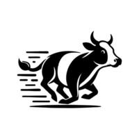 vache logo conception inspiration. taureau et buffle vache animal logo conception vecteur