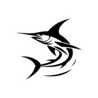 marlin pêche logo illustration vecteur