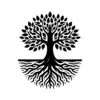 noir arbre logo conception inspiration vecteur