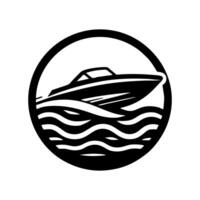 la vitesse bateau logo icône conception. la vitesse bateau illustration vecteur