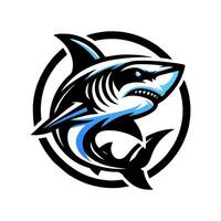 noir requin logo conception vecteur
