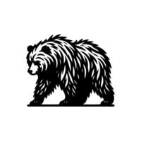 noir et blanc ours logo. ours logo conception modèle vecteur