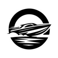 la vitesse bateau logo icône conception. la vitesse bateau illustration vecteur