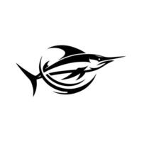 marlin pêche logo illustration vecteur