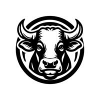 vache logo conception inspiration. taureau et buffle vache animal logo conception vecteur