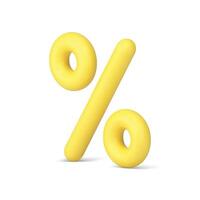 vente remise pourcentage symbole 3d icône achats vente au détail Commerce financier traiter isométrique vecteur