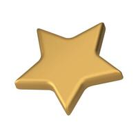 d'or étoile cinq point la victoire réussite prix meilleur qualité garantie isométrique 3d icône vecteur
