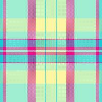 Contexte vérifier de tartan textile sans couture avec une plaid texture en tissu modèle. vecteur