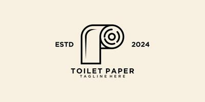 papier toilette conception élément icône avec Créatif moderne concept vecteur