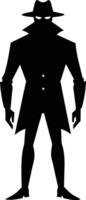 invisible homme silhouette Vide Humain figure contour vecteur