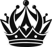 couronne silhouette, génial pour création certificats, prix, fête affiches, certificats, prix, de célébration, royalties et luxe dessins vecteur