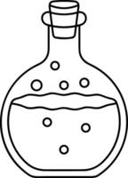 bouteille boisson icône symbole image. illustration de le boisson l'eau bouteille verre conception image vecteur