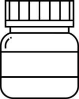 bouteille boisson icône symbole image. illustration de le boisson l'eau bouteille verre conception image vecteur