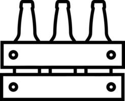 bouteille boisson icône symbole image. illustration de le boisson l'eau bouteille verre conception image vecteur