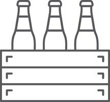 bouteille boisson icône symbole image. illustration de le boisson l'eau bouteille verre conception image vecteur