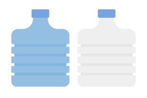 l'eau distributeur bouteille et vide l'eau distributeur bouteille icône ensemble. vecteur