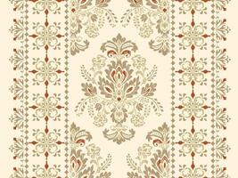 abstrait traditionnel griffonner style main tiré ikat sans couture modèle branché mode couleurs parfait pour partout en tissu impression ou mur papier damassé ethnique concept brillant Orange blanc tons vecteur