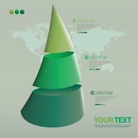 vert feuilles écologie infographie. main enregistrer feuille et le Terre. durable et environnement concept. illustration dans plat style moderne conception vecteur