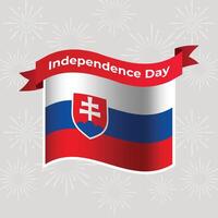 la slovaquie ondulé drapeau indépendance journée bannière Contexte vecteur