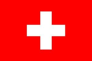 Suisse drapeau. officiel nationale drapeau de Suisse vecteur