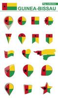 guinée-bissau drapeau collection. gros ensemble pour conception. vecteur