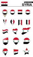 Syrie drapeau collection. gros ensemble pour conception. vecteur