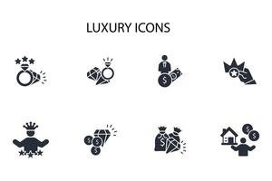 luxe icône définir..modifiable course.linéaire style signe pour utilisation la toile conception, logo.symbole illustration. vecteur