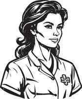 une noir silhouette de infirmière agrafe art. allaitement homme conception. conception modèle pour allaitement. vecteur