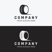 pneu ou roue logo modèle conception avec Créatif idées. logo pour pneu magasins, ateliers et entreprises. vecteur