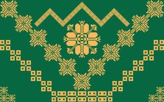 élégant textile frontière avec floral motif.vintage textile frontière pour classique dessins.colorés textile frontière avec géométrique motifs vecteur