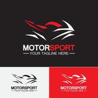 modèle de conception d'illustration vectorielle symbole de logo de sport moto vecteur