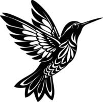 colibri silhouette illustration conception vecteur