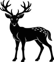 cerf silhouette illustration conception vecteur