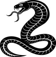 serpent silhouette illustration conception vecteur
