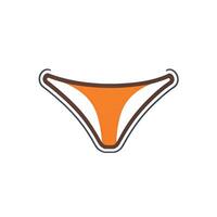 culotte femmes logo vecteur