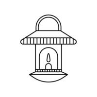 lanterne icône logo vecteur
