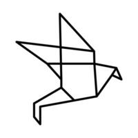 origami icône conception vecteur